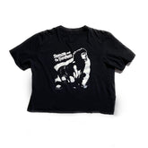 Bxoxo Grunge punk emo girl gothic Y2K streetwear hip hop women crop top hip hop rock band style geometric pattern printed Harajuku top